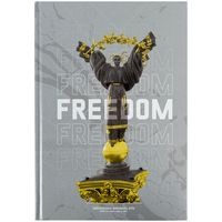 Книга записна А4 96 аркушів клітинка тверда обкладинка Freedom Axent 8422-550-А, 64625