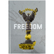 Книга записна А4 96 аркушів клітинка тверда обкладинка Freedom Axent 8422-550-А, 64625
