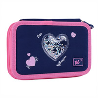 Пенал 2 відділення Bright Hearts HP-01 Yes, 533640