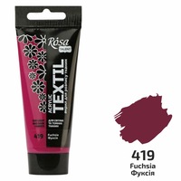 Фарба акрилова для розпису тканин фуксія 60 мл Rosa Talent, 263460419