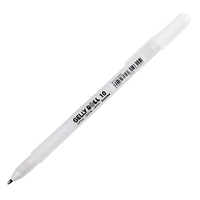Ручка гелева біла Sakura Bold 0,5 мм Gelly Roll Basic 10 XPGB10#50, 310315
