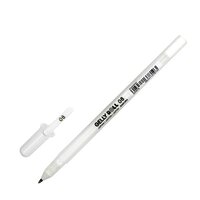Ручка гелева біла Sakura Medium 0,4 мм Gelly Roll Basic 08 XPGB#50, 378193