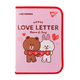 Папка A4 факультативна пластикова на блискавці з кишенею Line Friends FC YES, 492108