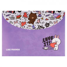 Папка-конверт А4 на кнопці Line Friends YES, 492193