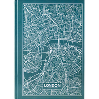 Книга записна А4 Axent Maps London 96 аркушів клітинка тверда обкладинка 8422-516-A, 43051