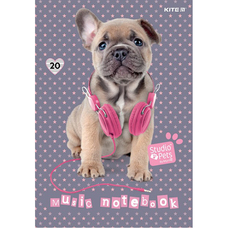 Зошит для нот А4 20 аркушів Kite Studio Pets SP21-404, 48470