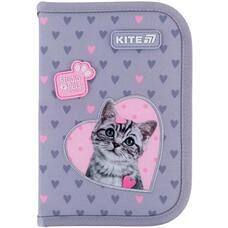 Пенал 1 відділення 1 відворот Kite Studio Pets SP25-621, 70035