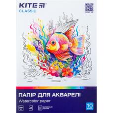 Акварельний папір А4 10 аркушів 200 г/м2 Classic K-267 Kite, 67725