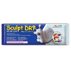 Маса для моделювання самозастигаюча Sculpt Dry біла 500 грам Mungyo, 985505