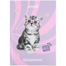 Щоденник шкільний тверда обкладинка Kite Studio Pets SP25-262-1, 71192