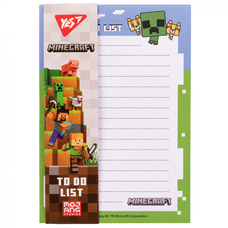 Папір для нотаток з магнітом блок 52 аркуша To Do Minecraft YES, 170338