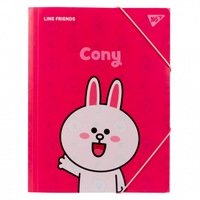 Папка A4 на гумці Line Friends Cony YES, 492097