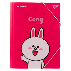 Папка A4 на гумці Line Friends Cony YES, 492097