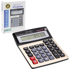 Калькулятор настільний 19,5х15 см 12 розрядів Dexin DM-1200V, 691200