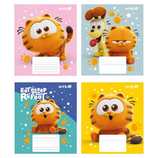 Зошит шкільний 12 аркушів коса лінія Kite Garfield GF25-235, 71742