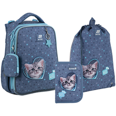 Рюкзак з наповненням пенал сумка для взуття Kite Studio Pets SETSP25-531M, 70529
