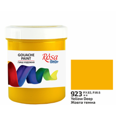 Фарба гуашева жовта темна 100 мл Rosa Studio, 3230923