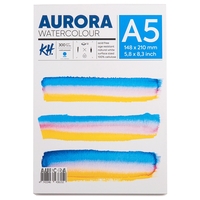 Альбом для акварелі А5 300 гм2 СР 12 аркушів Aurora, 376001500