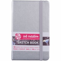 Блокнот для графіки Talens Art Creation А6 140 г/м 80 аркушів Shiny Silver Royal Talens, 9314041