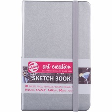Блокнот для графіки Talens Art Creation А6 140 г/м 80 аркушів Shiny Silver Royal Talens, 9314041