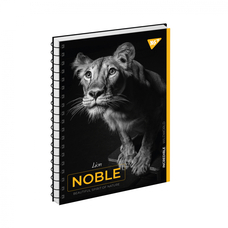 Блокнот А5 Noble 80 аркушів клітинка спіраль тверда обкладинка YES, 151974