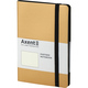 Книга записна А5 125х195 мм крапка 96 аркушів золотиста Partner Soft Axent 8312-35-A, 43159