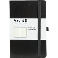 Книга записна А5 крапка 96 аркушів чорна Partner Axent 8306-01-A, 43101