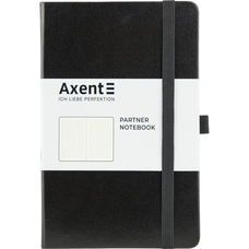 Книга записна А5 крапка 96 аркушів чорна Partner Axent 8306-01-A, 43101