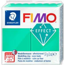 Полімерна глина Fimo Effect зелена напівпрозора 57 грам Staedtler, 8020504