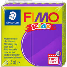 Полімерна глина Fimo Kids фіолетова 42 грама Staedtler, 80306