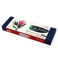 Набір акварельних фарб Botanical 14 кольорів в кюветах металевий пенал Rosa Gallery, 340202