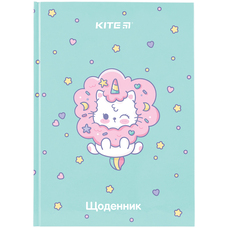 Щоденник шкільний тверда обкладинка Kite Rainbow Catcorn K24-262-6, 67473