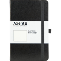 Книга записна А5 без лініювання 96 аркушів чорна Partner Axent 8307-01-A, 43110