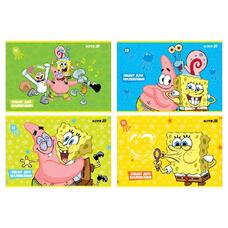 Альбом для малювання 12 аркушів скоба Kite SpongeBob SquarePants SB25-241, 71796