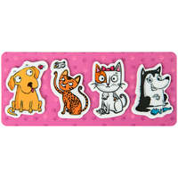 Закладка стікер пластикові 35х50 мм 4x20 шт Kite Pets K22-479-5, 62999