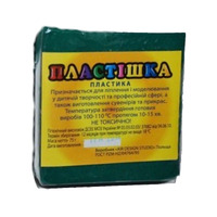 Полімерна глина смарагдова № 0120 75 грам Пластішка, 9061998