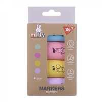 Набір маркерів текстових клиновидних 4 кольори Miffy YES, 391093