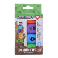 Набір маркерів текстових клиновидних 4 кольори Minecraft YES, 391095