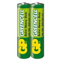 Батарейка сольова ААA R03 1.5V комплект 2 штуки GP Greencell, 133006